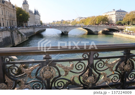 瀟洒で優美なセーヌ川の橋 137224009