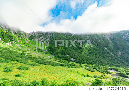 宝剣岳 千畳敷カールの絶景 宝剣岳 千畳敷カールの絶景 137224016