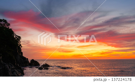 笹川流れ・夕景 137224178