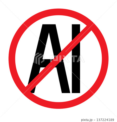 Anti Ai sign 137224189