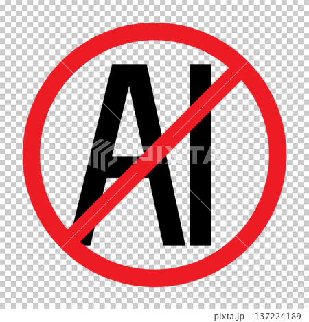 Anti Ai sign 137224189