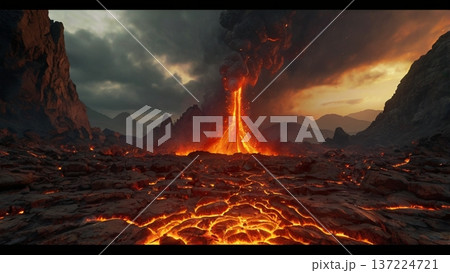 地獄の審判を告げる閻魔の業火と再生の光 137224721