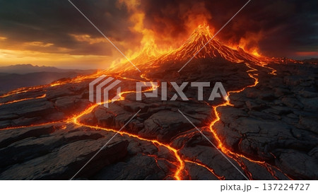 地獄の審判を告げる閻魔の業火と再生の光 137224727