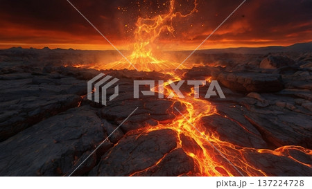 地獄の審判を告げる閻魔の業火と再生の光 137224728