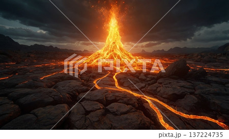 地獄の審判を告げる閻魔の業火と再生の光 137224735