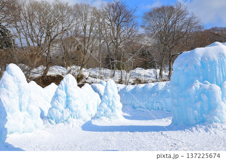支笏湖　氷濤まつり 137225674