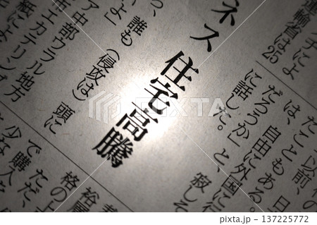 新聞見出し 住宅高騰 137225772