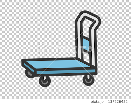 電車圖示插圖(線條描彩色) 電車圖示插圖(線條描彩色) 137226422
