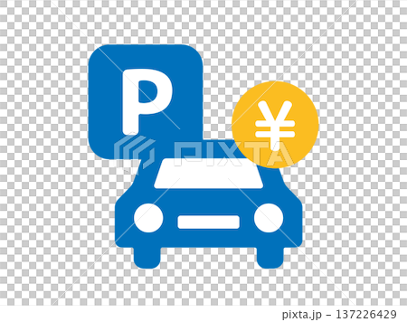 付費停車圖示示意圖 137226429