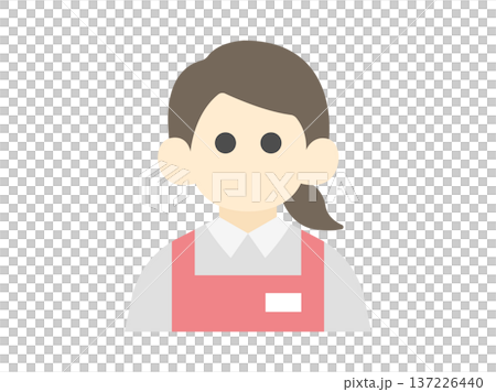 超市女店員圖示插圖 超市女店員圖示插圖 137226440