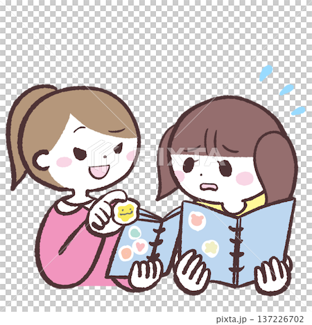 圖解:一個女孩更換密封圈時遇到困難。 圖解:一個女孩更換密封圈時遇到困難。 137226702