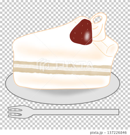 短的蛋糕例證 短的蛋糕例證 137226846