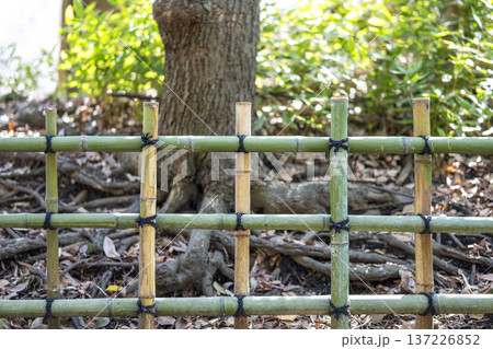 四ツ目垣 フェンス 竹 イメージ 137226852