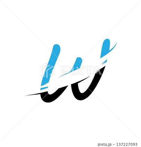 W Letter Logo Business Template Vector 137227093