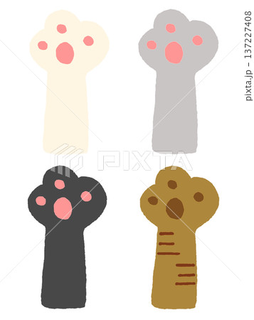 かわいい猫の手セット 137227408