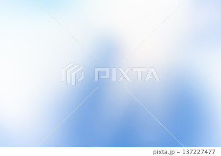 淡い青と白の抽象グラデ背景 137227477