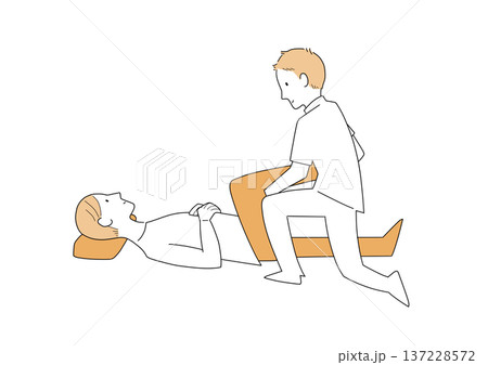 リハビリをしている人 137228572