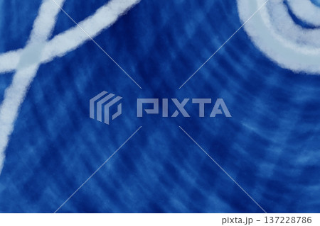 イラスト素材：紺の背景に白色の放物線模様 137228786