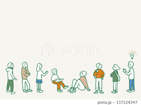 若者のイメージイラスト 若者のイメージイラスト 137229347