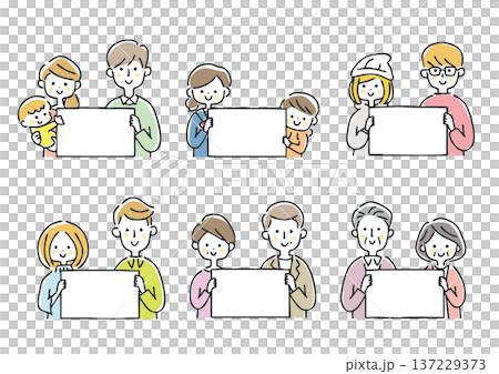 People with whiteboards 137229373