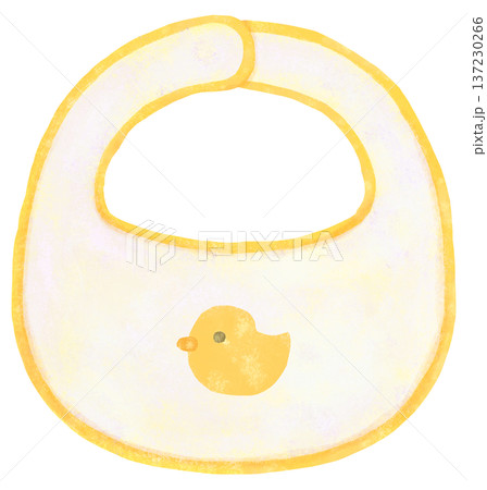 ひよこのスタイのイラスト ベビーグッズ 137230266