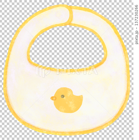 ひよこのスタイのイラスト ベビーグッズ 137230266