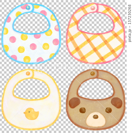 いろいろなスタイのイラストセット ベビーグッズ 137230268