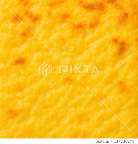 エッグタルトのカスタードフィリング真俯瞰テクスチャ背景 137230279