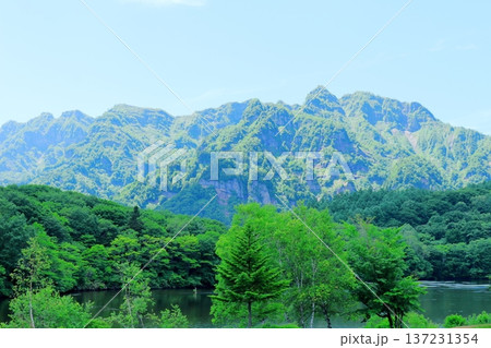 6月の戸隠の鏡ヶ池　　　信州の自然　　　信州の風景 137231354