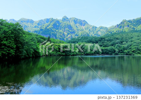 6月の戸隠の鏡ヶ池 信州の自然 信州の風景 6月の戸隠の鏡ヶ池 信州の自然 信州の風景 137231369