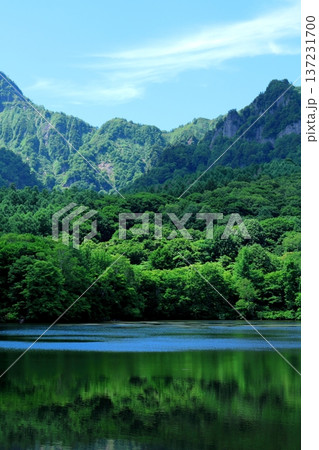 6月の戸隠の鏡ヶ池 信州の自然 信州の風景 6月の戸隠の鏡ヶ池 信州の自然 信州の風景 137231700