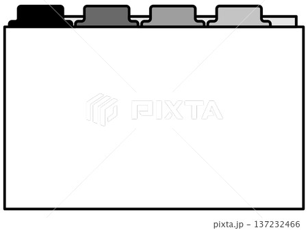ビジネスや学習向けのインデックス付きバインダー・ファイル・書類整理やカテゴリー分類 137232466