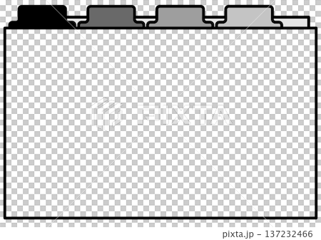 ビジネスや学習向けのインデックス付きバインダー・ファイル・書類整理やカテゴリー分類 137232466