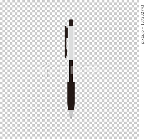 Illustration of a black ballpoint pen Illustration of a black ballpoint pen 137232743