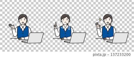 一個女人帶著耳機 137233200