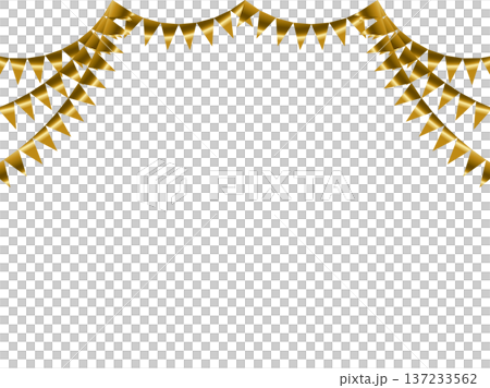 花環三角形,弧形,1個金色F2 花環三角形,弧形,1個金色F2 137233562