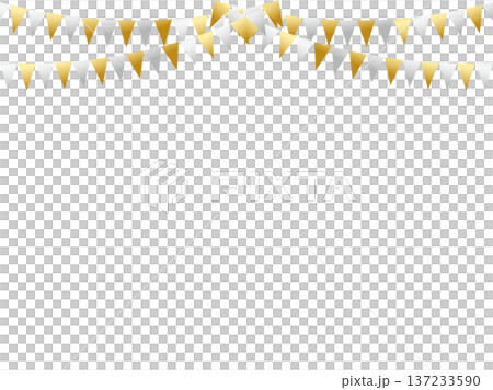 Garland Triangle, Curved, m Gold 2 Silver F6 137233590