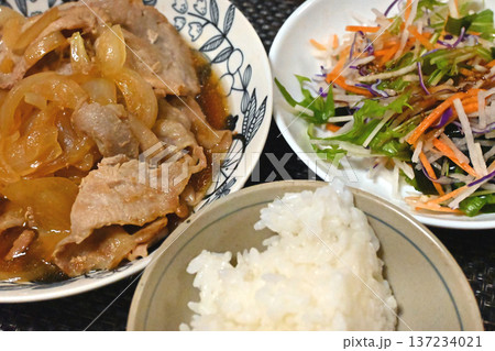 生姜焼き定食イメージ 生姜焼き定食イメージ 137234021