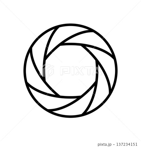 Aperture icon vector design templates simple and modern concept Aperture icon vector design templates simple and modern concept 137234151