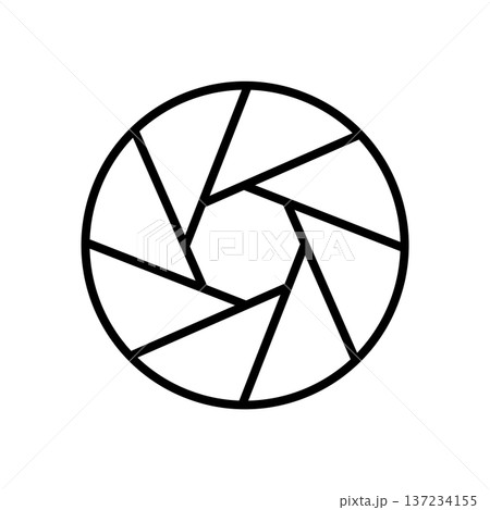 Aperture icon vector design templates simple and modern concept Aperture icon vector design templates simple and modern concept 137234155