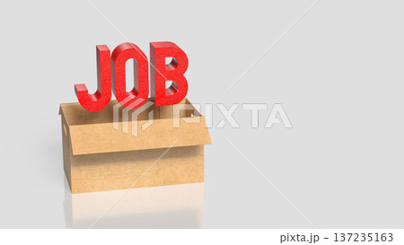 Job Opportunity and Career Recruitment Concept 3d render. 137235163