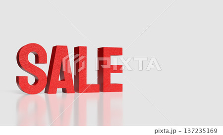 Big Sale Promotion and Retail Discount Concept 3d render. 137235169