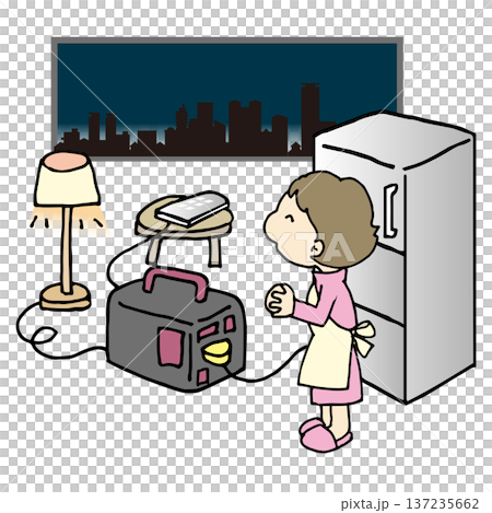 因為我們儲存了電力，所以我們家從來不會停電。 137235662