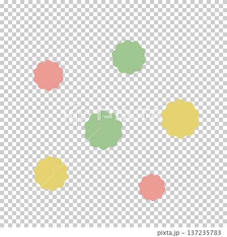 Colorful confetti flat illustration 137235783