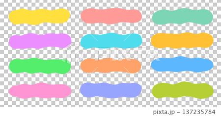 Abstract shape material frame set 137235784