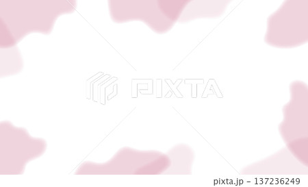 ピンクの抽象オーガニック背景 バナー・Webヘッダー用テキストスペース素材。女性向けやわらか背景。 ピンクの抽象オーガニック背景 バナー・Webヘッダー用テキストスペース素材。女性向けやわらか背景。 137236249