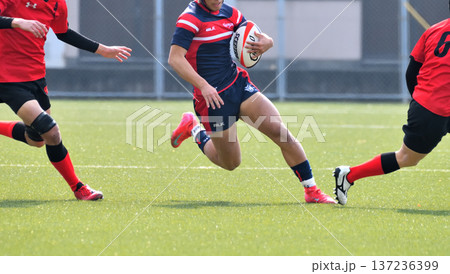 ラグビー、高校ラグビー 137236399