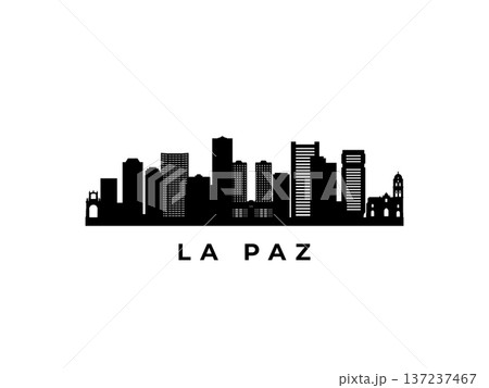 Vector La Paz skyline. 137237467