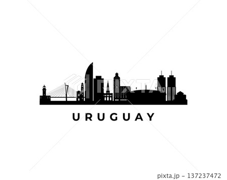 Vector Uruguay skyline. Vector Uruguay skyline. 137237472