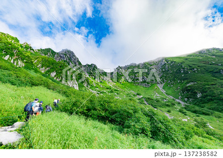 千畳敷カールの登山道と絶景 137238582